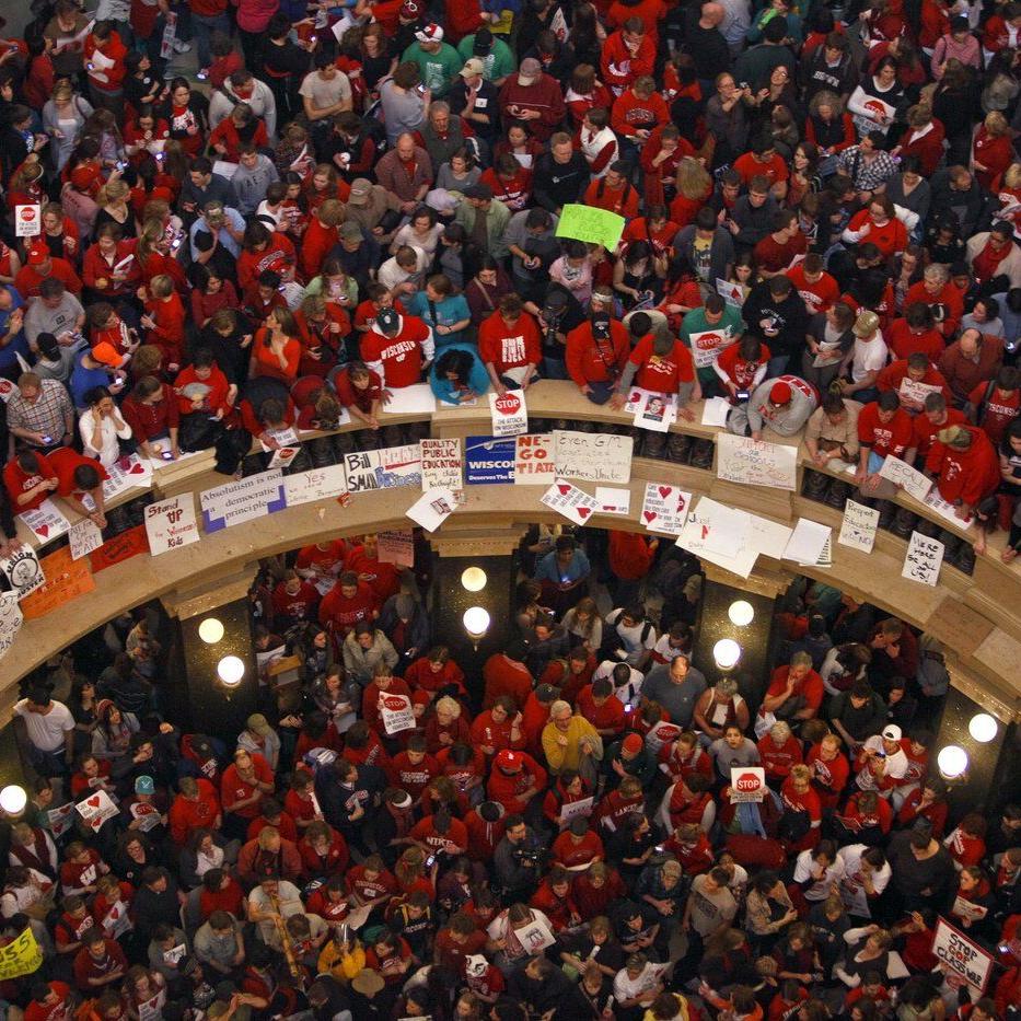 Unions score a major win in Wisconsin with a court ruling restoring collective bargaining rights